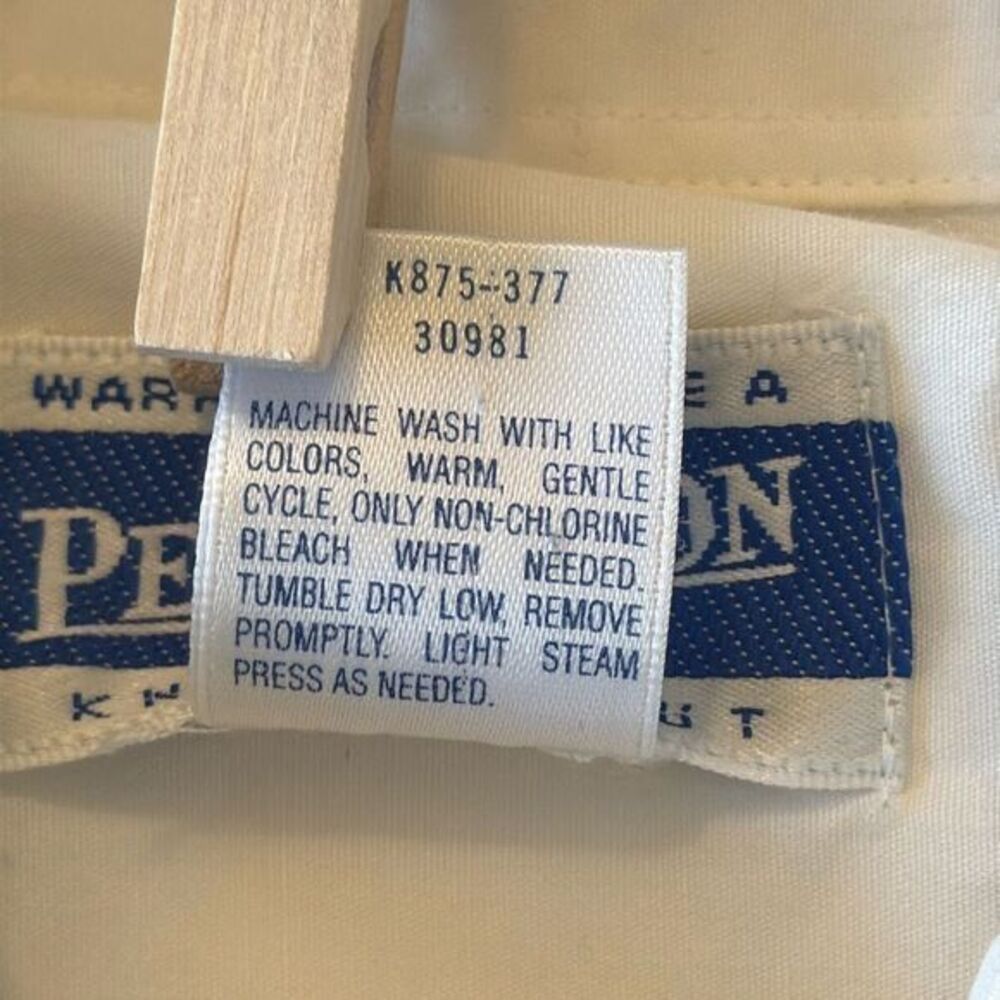 Pendleton Button Front Pointed Collar Ribbon Trim… - image 8